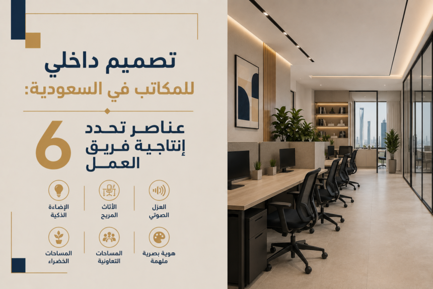تصميم داخلي للمكاتب في السعودية