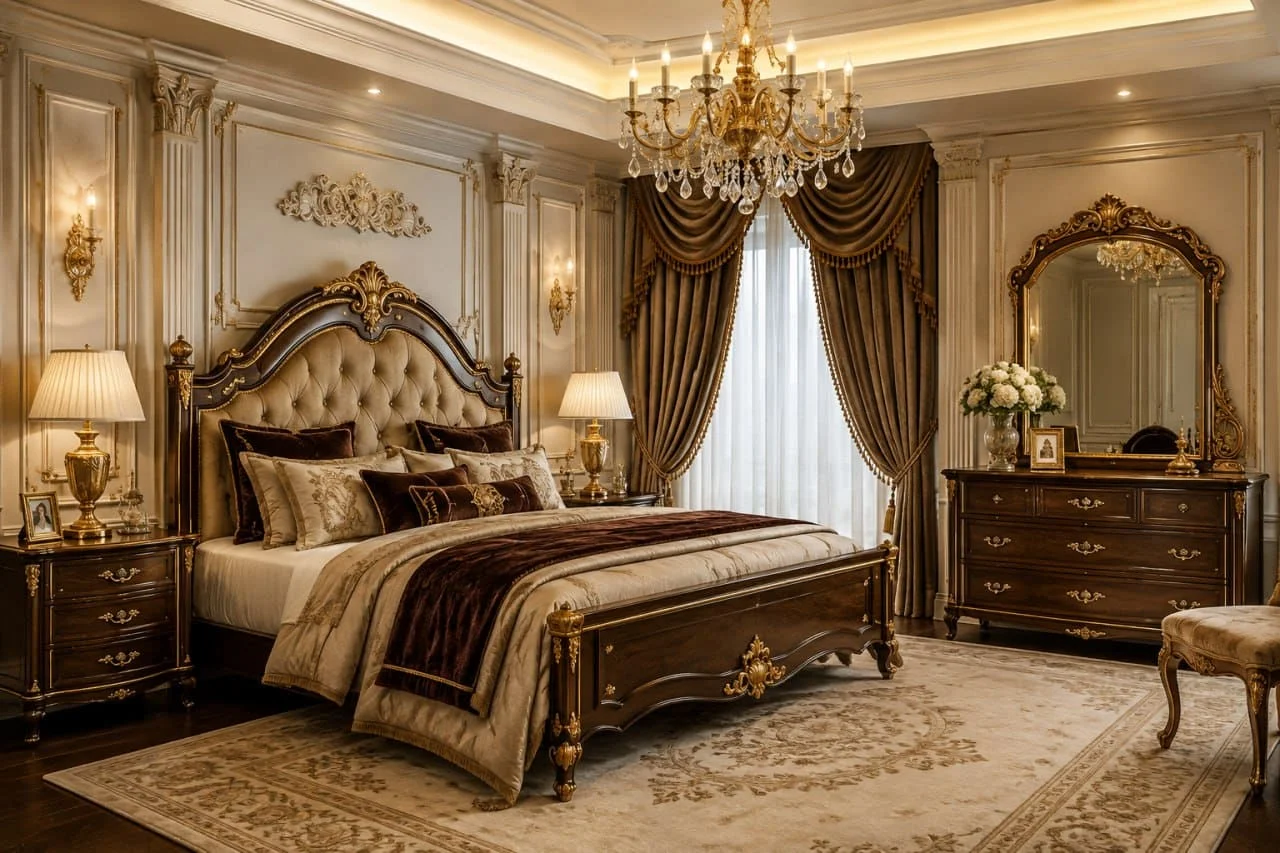 تصميم-داخلي-كلاسيكي-لغرف-النوم تصميم-داخلي-كلاسيكي-لغرف-النوم
