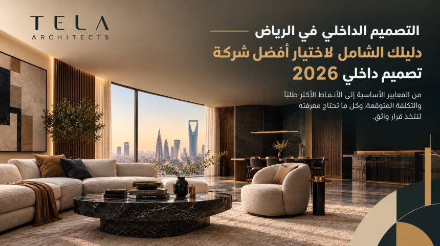 التصميم الداخلي في الرياض وأفضل شركة تصميم داخلي 2026