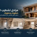 مراحل تشطيب الفلل خطوة بخطوة من العظم حتى التسليم في الرياض